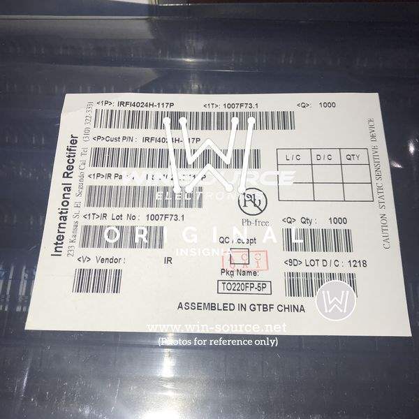 IRFI4024H-117P label picture