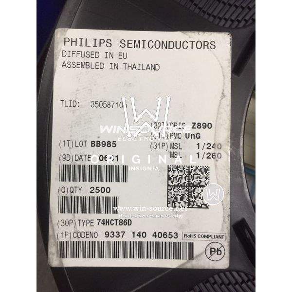 74HCT86D label picture