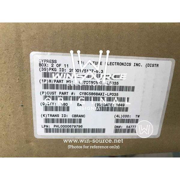 CY8C5868AXI-LP035 label picture