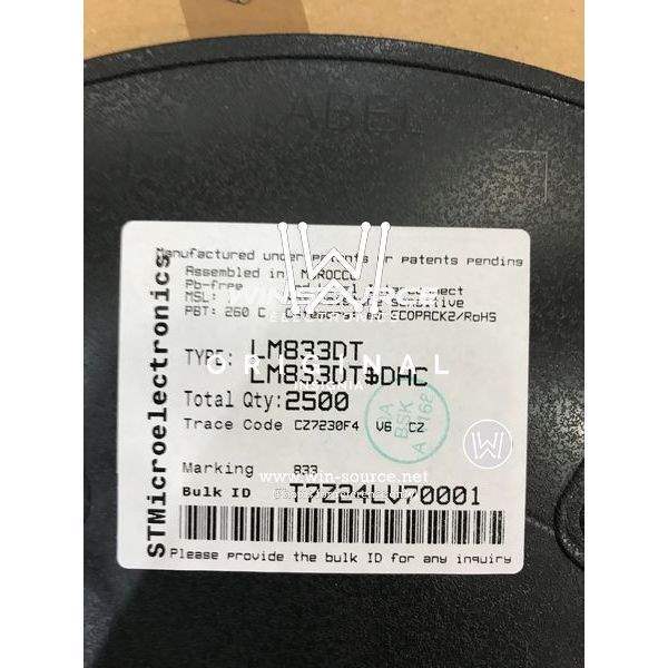 LM833DT label picture 2