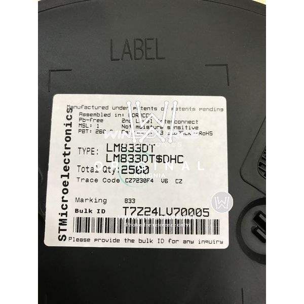 LM833DT label picture 3
