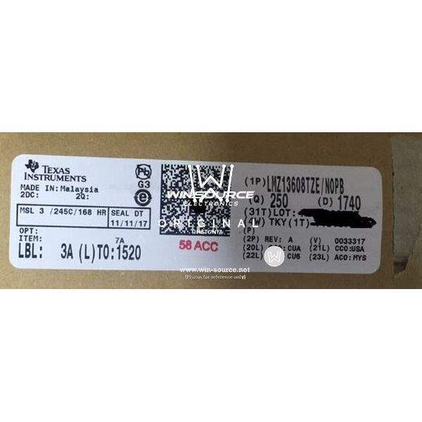LMZ13608TZE/NOPB  label picture