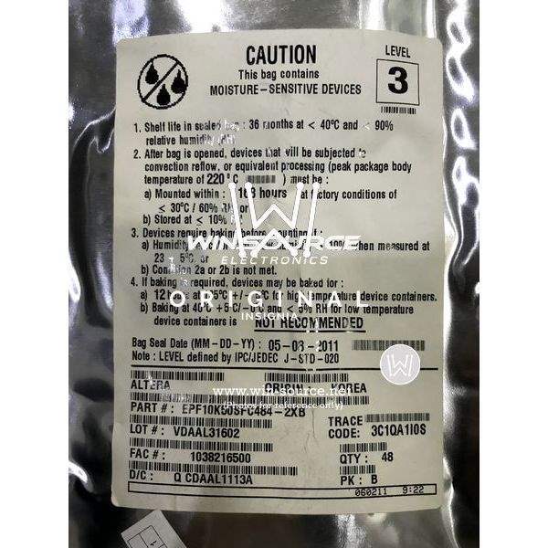 EPF10K50SFC484-2XB label picture