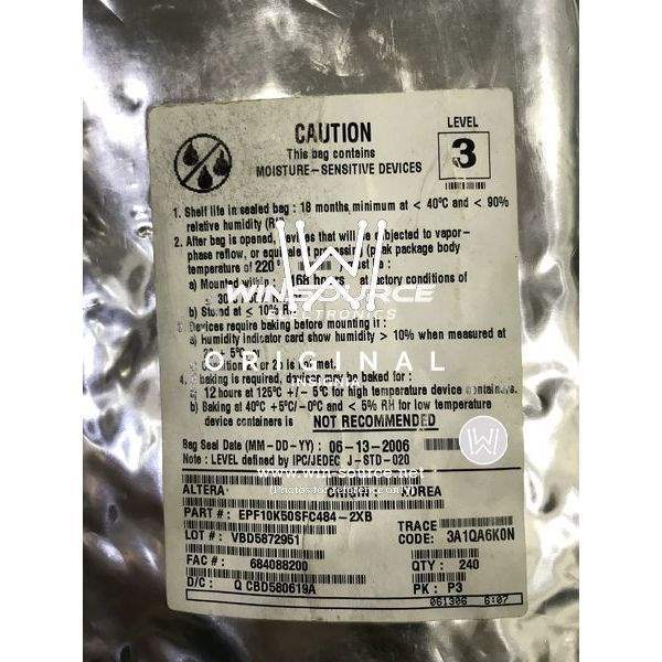 EPF10K50SFC484-2XB label picture 3