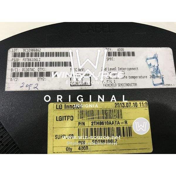FDT86106LZ label picture