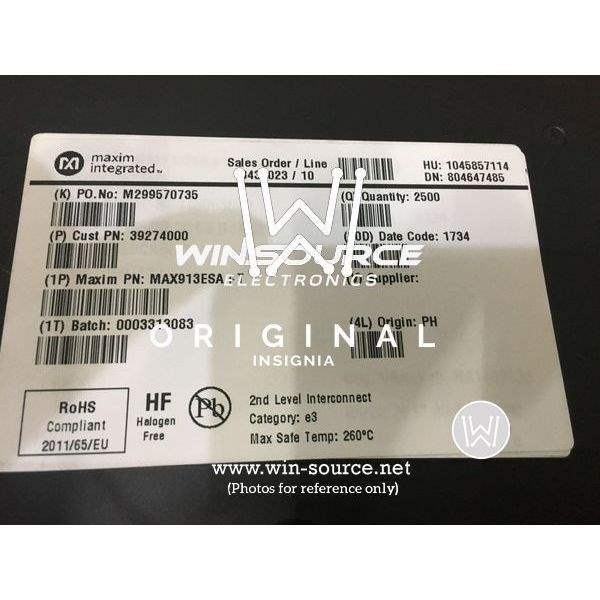 MAX913ESA+ label picture