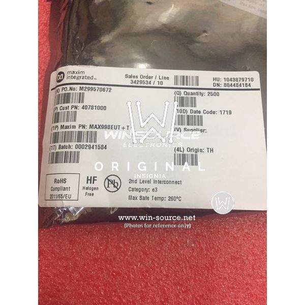 MAX998EUT+T  label picture 2