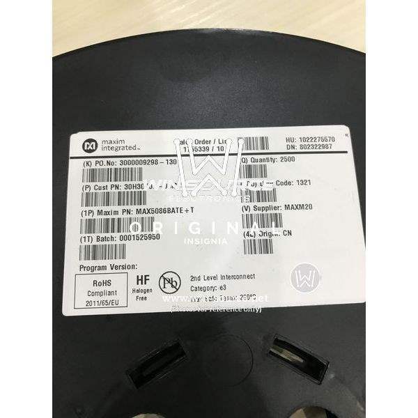 MAX5086BATE+ label picture