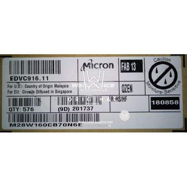 M28W160CB70N6E label picture