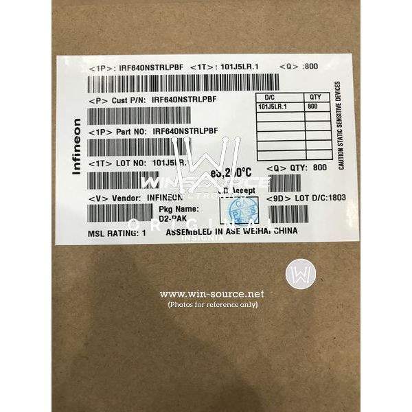 IRF640NSTRLPBF label picture