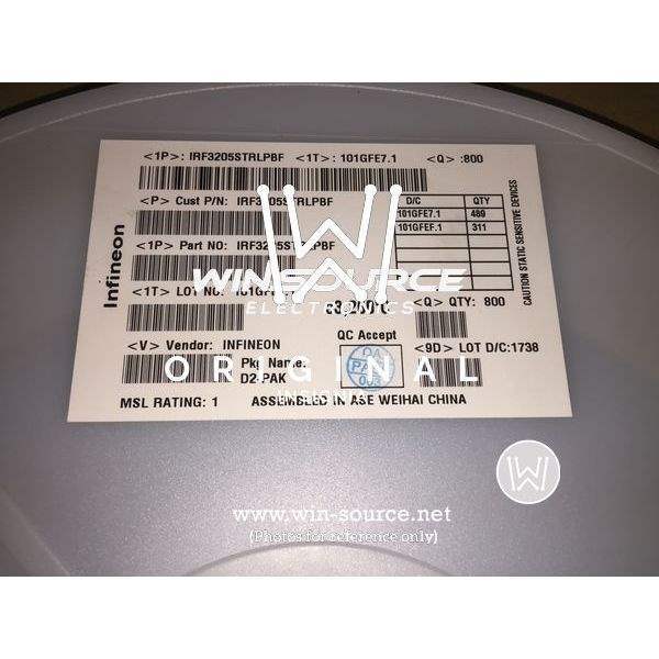 IRF3205STRL label picture