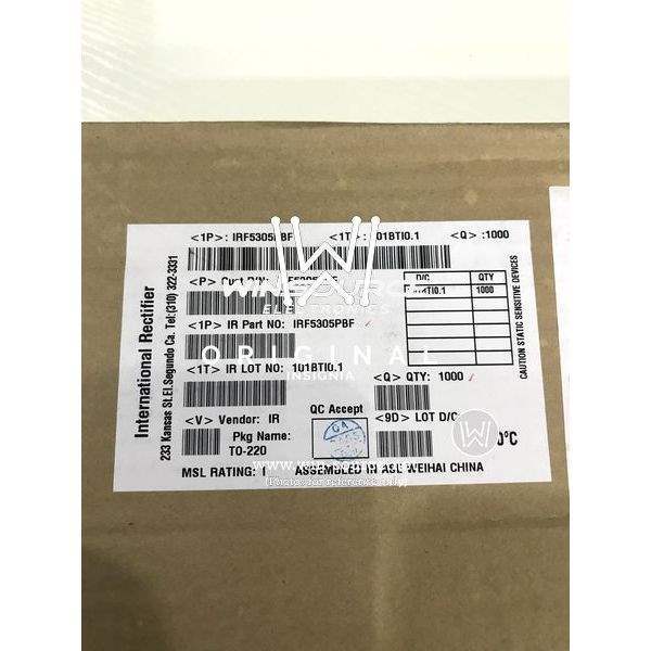 IRF5305PBF label picture