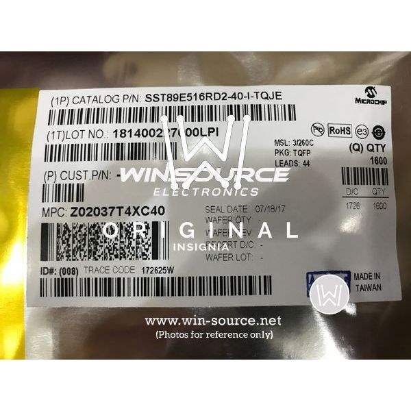 SST89E516RD2-40-I-TQJE label picture 4