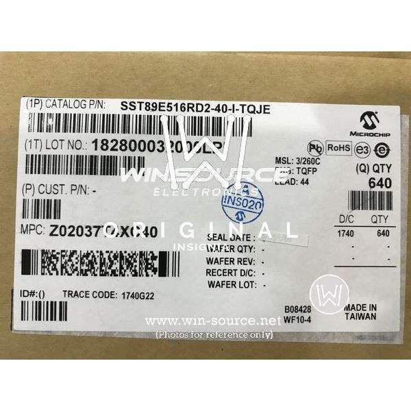 SST89E516RD2-40-I-TQJE label picture 5