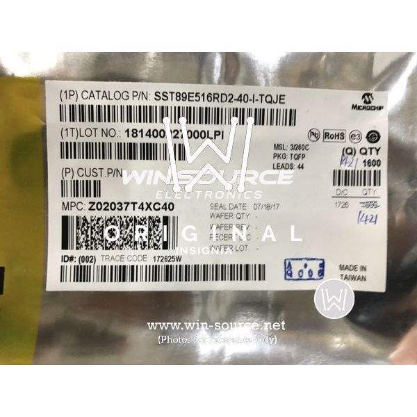 SST89E516RD2-40-I-TQJE label picture 8