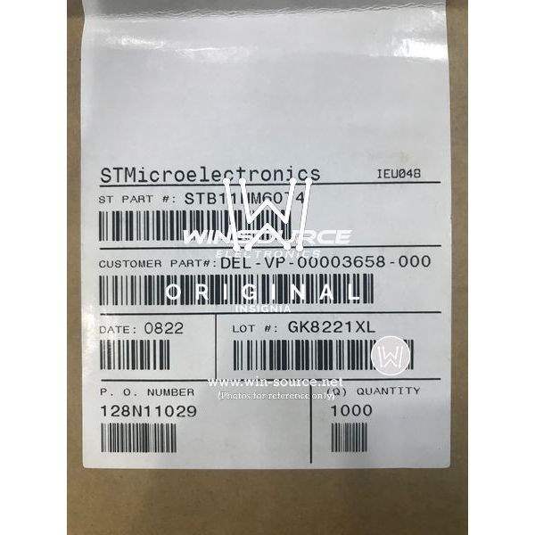 STB11NM60T4 label picture 4