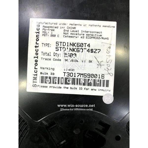 STD1NK60T4 label picture 2