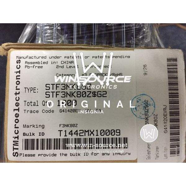 STF3NK80Z label picture