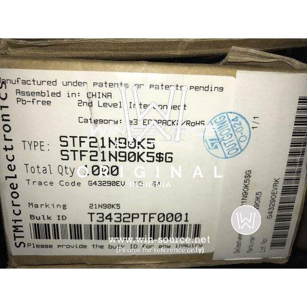 STF21N90K5 label picture 2