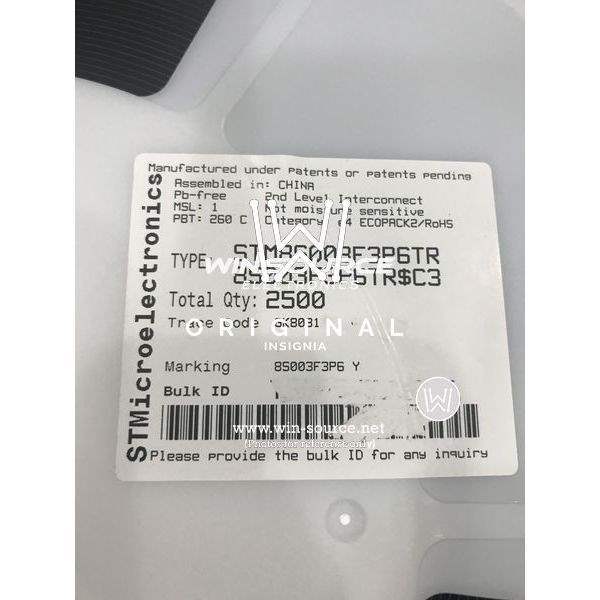 STM8S003F3P6TR=N76E003A label picture