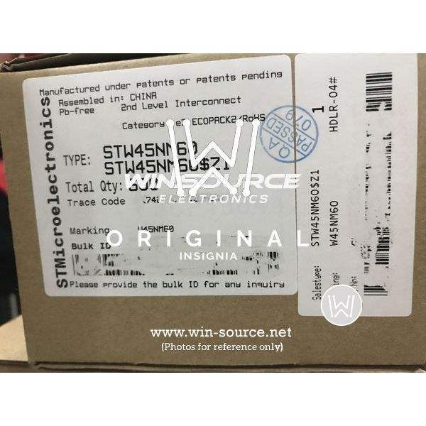 STW45NM60 label picture 2