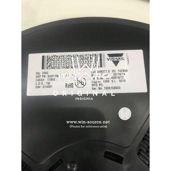 SUD17N25-165-E3 label picture