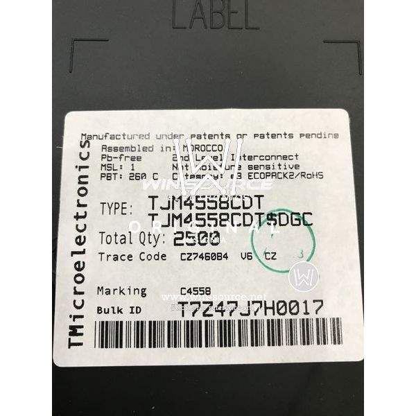TJM4558CDT label picture 2