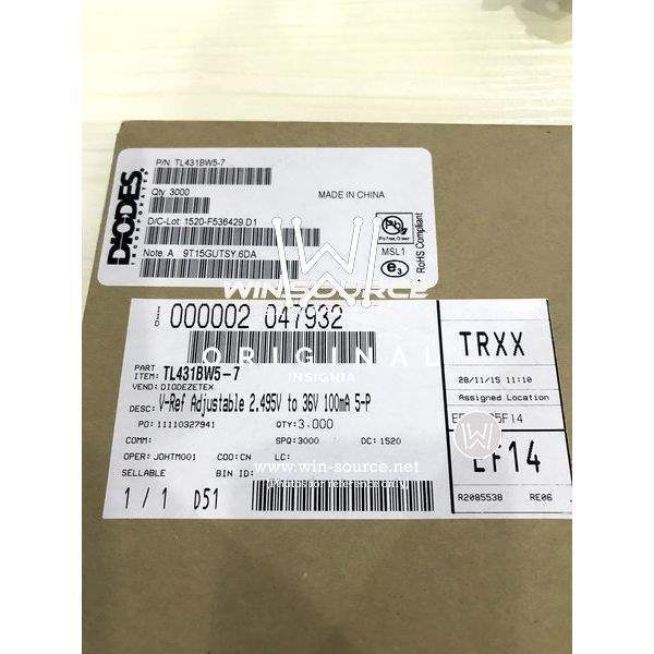 TL431BW5-7 label picture 3