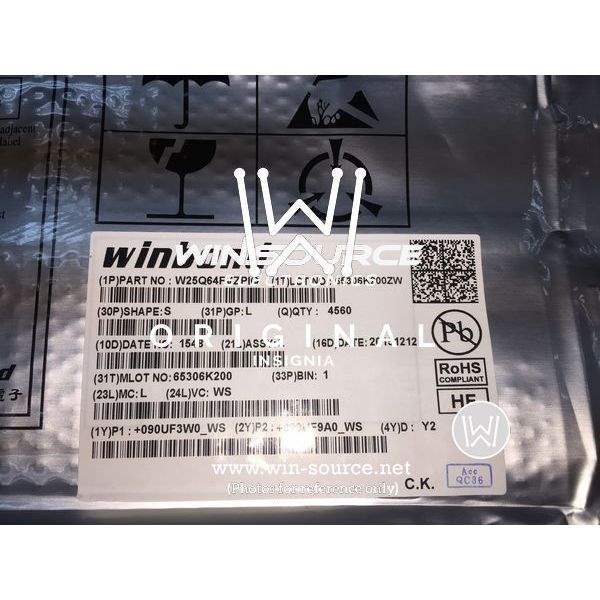 W25Q64FVZPIQ label picture