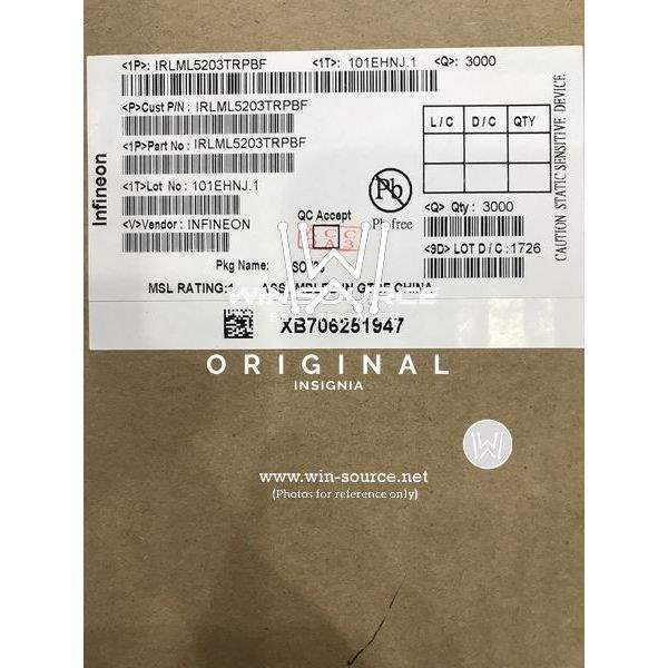 IRLML5203TRPBF label picture