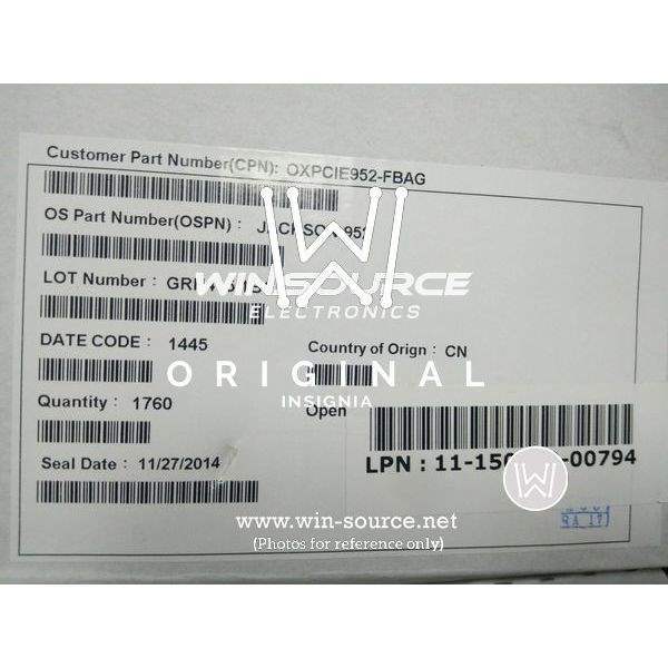 OXPCIE952-FBAG label picture