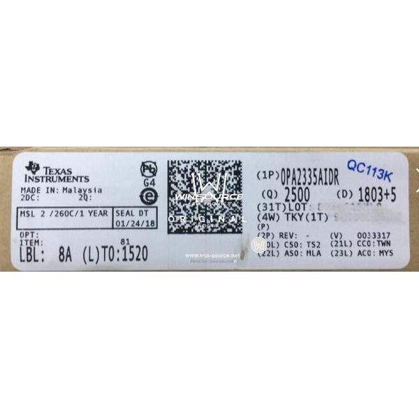  OPA2335AIDRG4 label picture