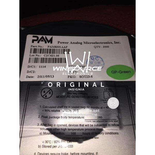 PAM8301AAF label picture 2