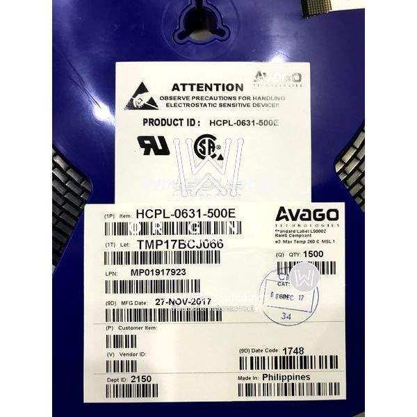 HCPL-0631-500E label picture