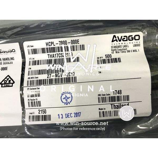 HCPL-7800-000E/500E label picture 2