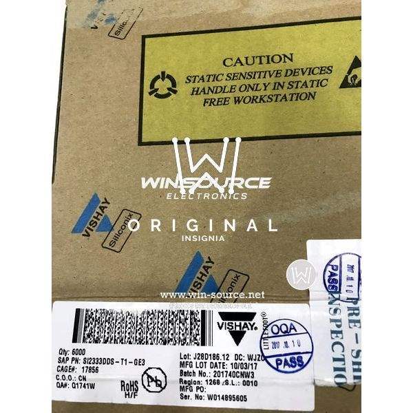  SI2333DDS-T1-GE3 label picture