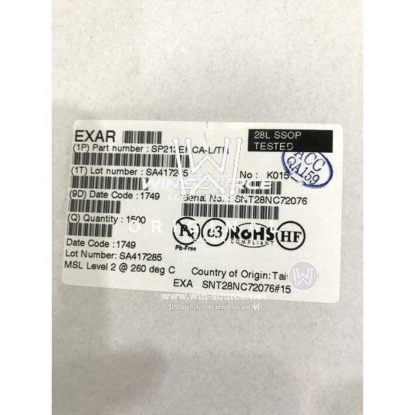 SP213EHCA-L label picture 2