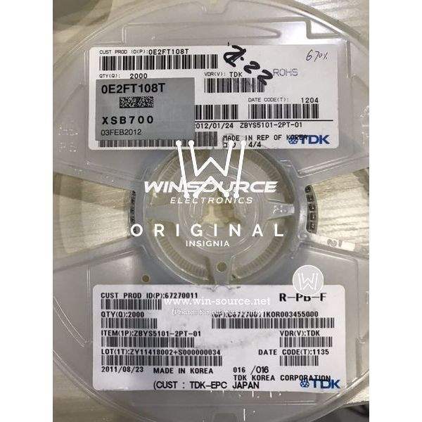 ZBYS5101-2PT-01 label picture