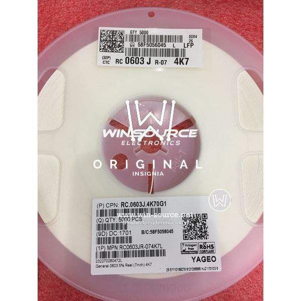 RC0603JR-074K7L label picture 2