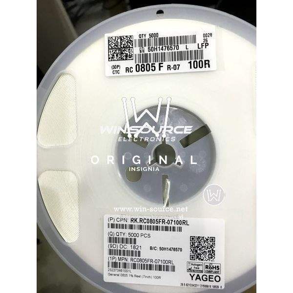 RC0805FR-07100RL label picture