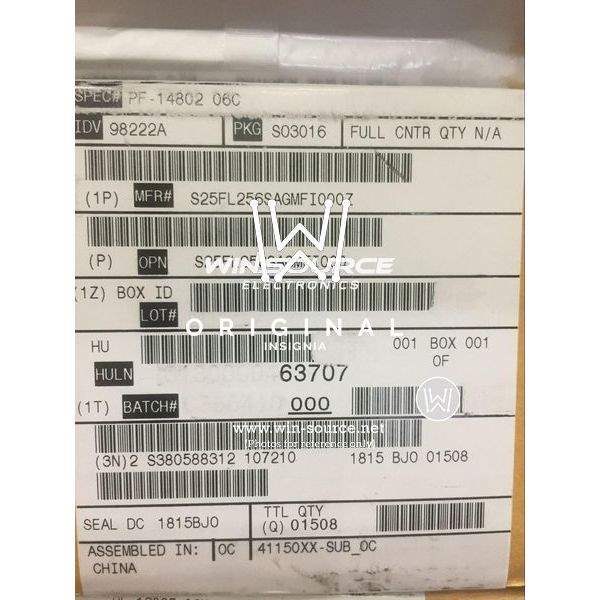 S25FL256SAGMFI000 label picture 2