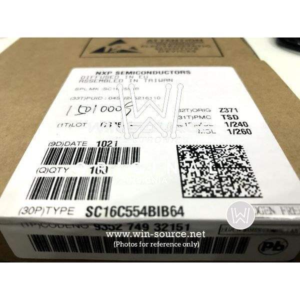 SC16C554BIB64 label picture