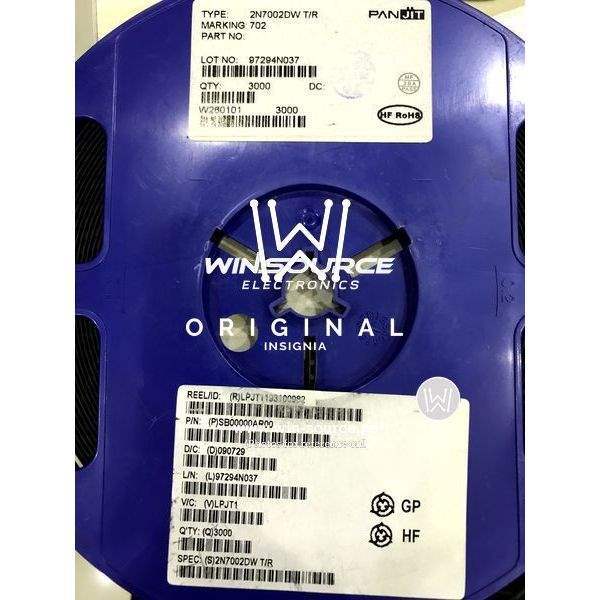 2N7002DWT/R label picture