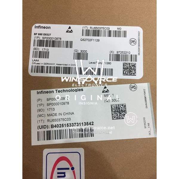 BF998 label picture