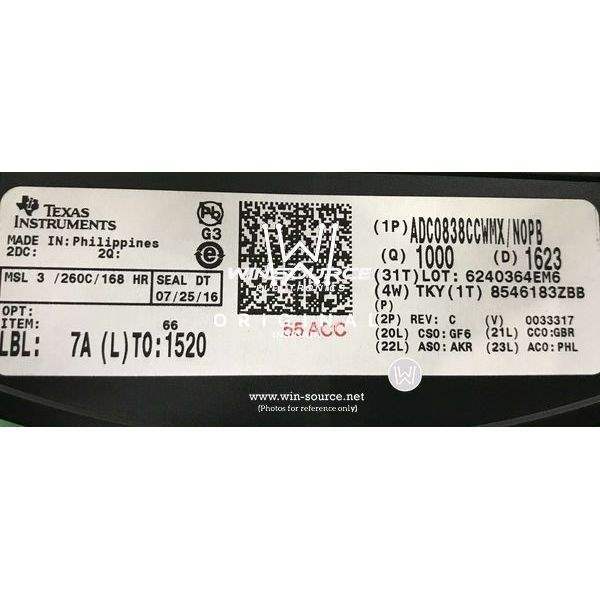  ADC0838CCWM label picture