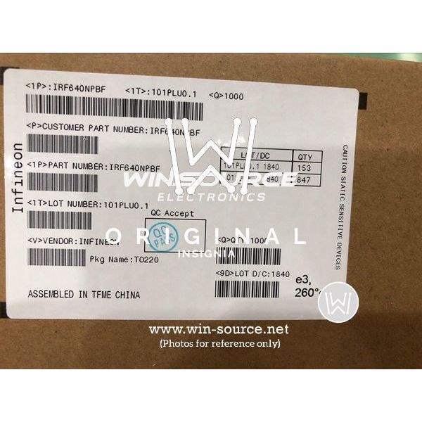IRF640N label picture