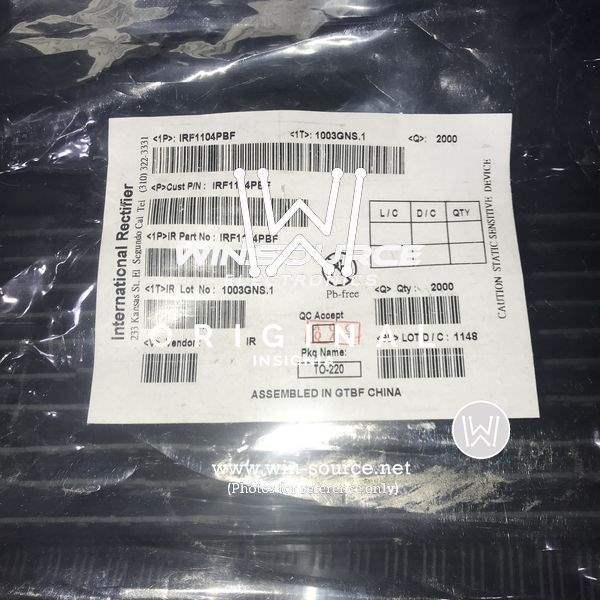  IRF1104PBF label picture 2