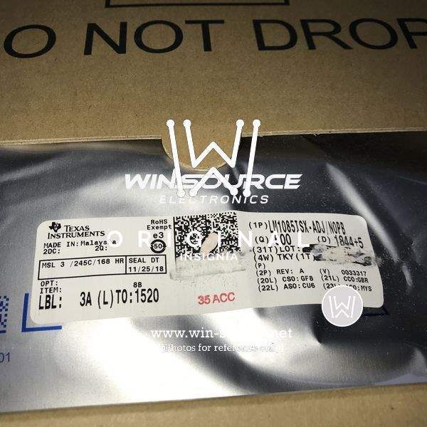 LM1085ISX-ADJ/NOPB label picture