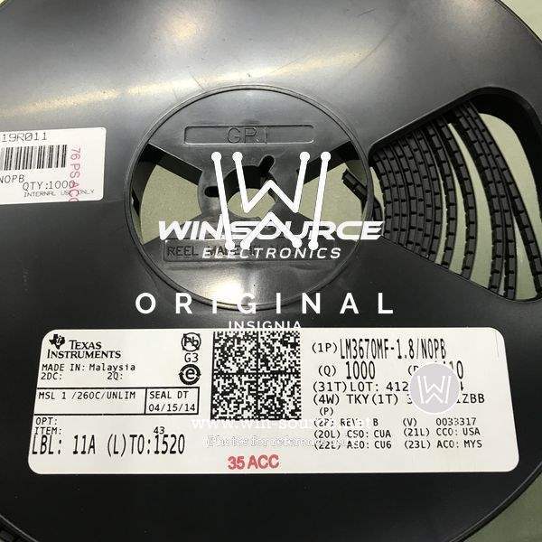 LM3670MF-1.8 label picture