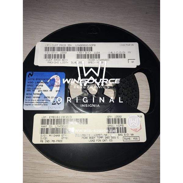  LM4960SQ/NOPB label picture
